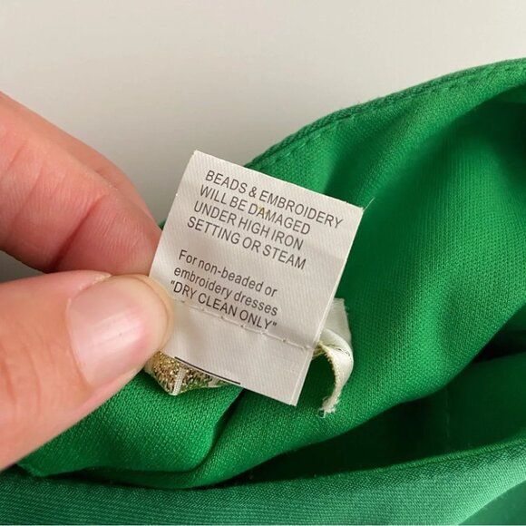 Nika Niki Kapoor Green Maxi Dress Gown Size 12 - Picture 6 of 7